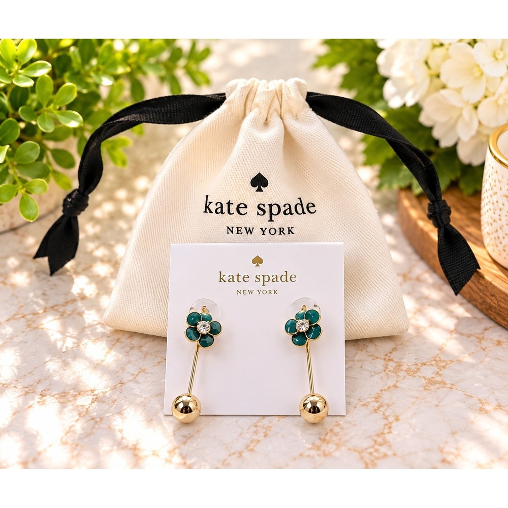 $48 Kate Spade Rise & Shine Imitation Pearl Drop Earrings Y11